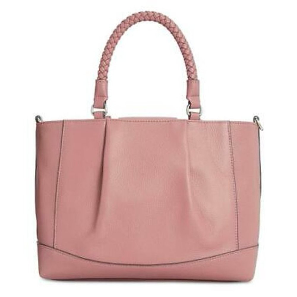 Giani Bernini Braided Handle Leather Satchel - Picture 2 of 3